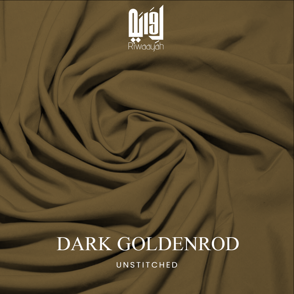 Premium Wash & Wear Boski Finish Fabric – 4 Meter Unstitched (Dark Goldenrod)