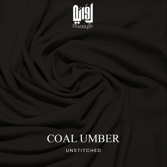 Premium Wash & Wear Boski Finish Fabric – 4 Meter Unstitched (Coal Umber)