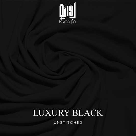 Premium Wash & Wear Boski Finish Fabric – 4 Meter Unstitched (Luxury Black)