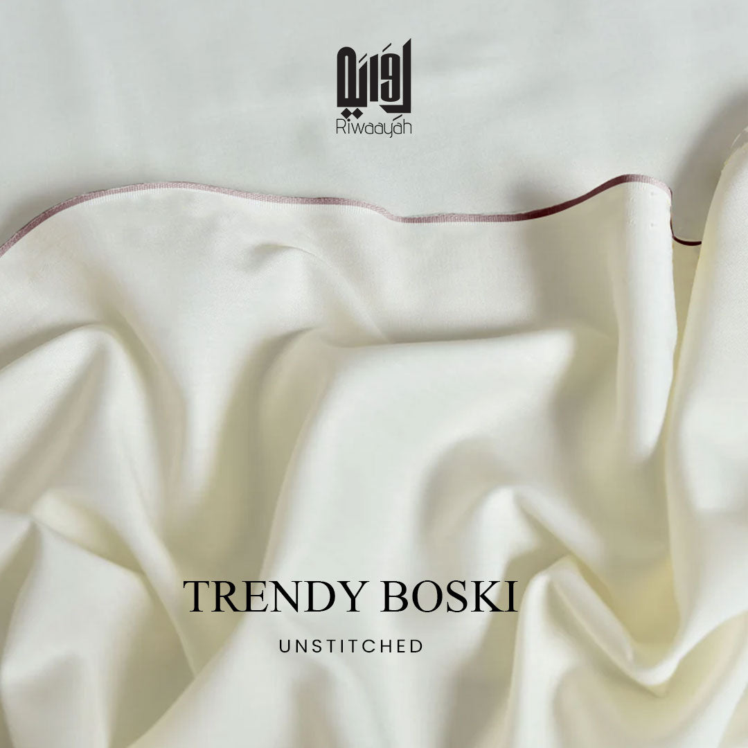 Premium Wash & Wear Boski Finish Fabric – 4 Meter Unstitched (Trendy Boski)