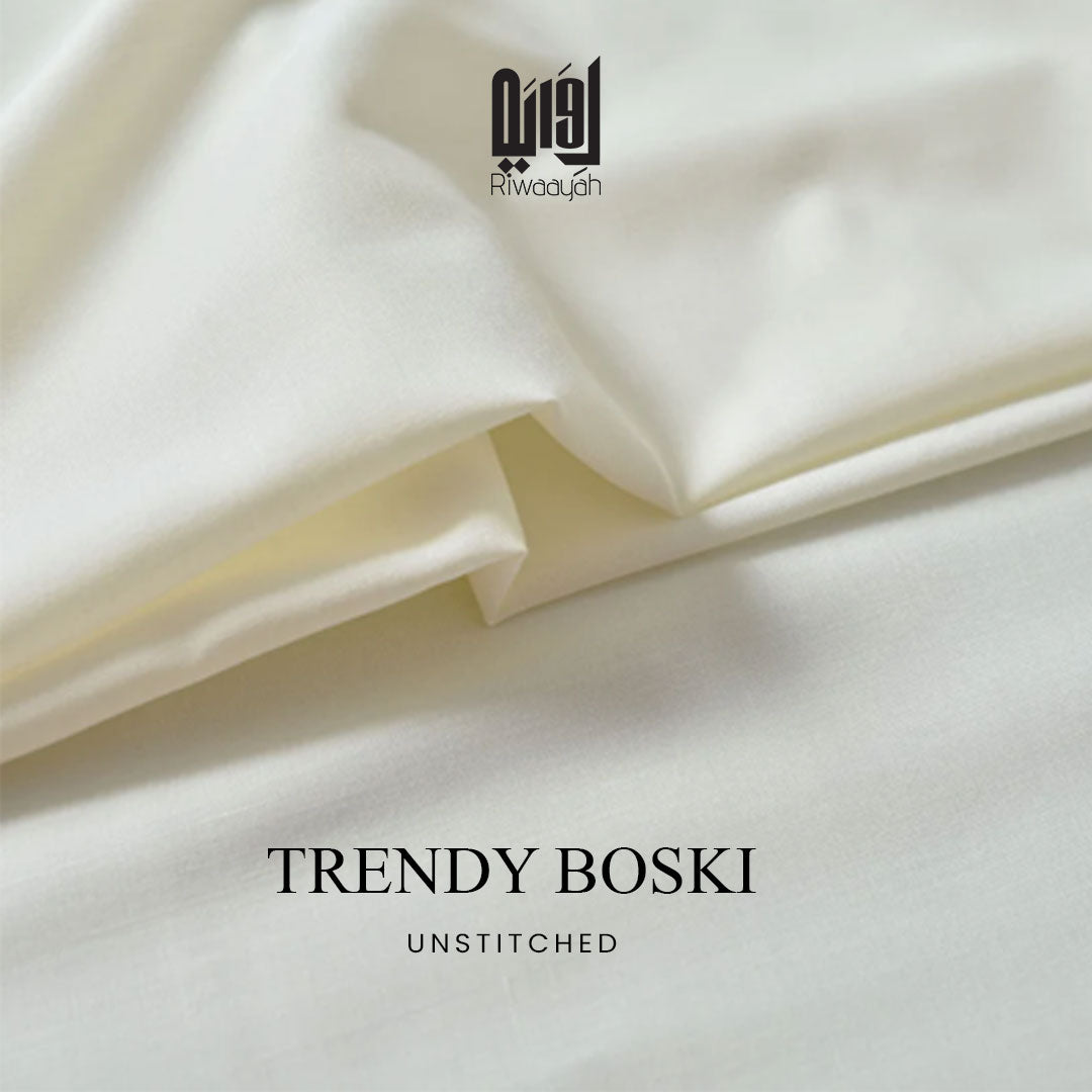 Premium Wash & Wear Boski Finish Fabric – 4 Meter Unstitched (Trendy Boski)