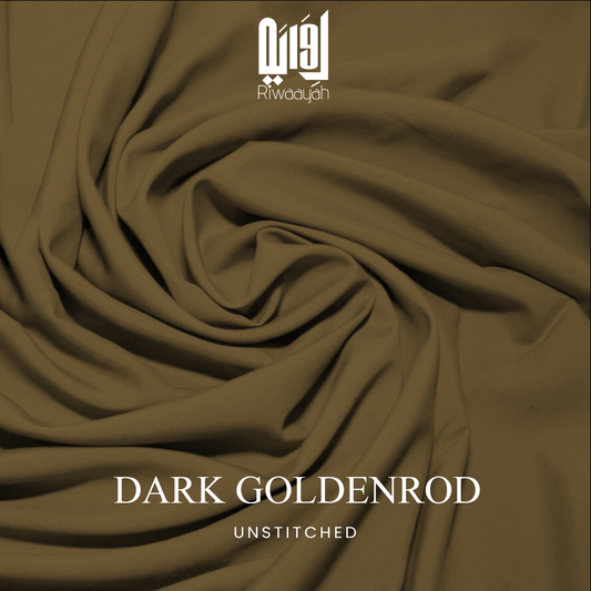 Premium Wash & Wear Boski Finish Fabric – 4 Meter Unstitched (Dark Goldenrod)
