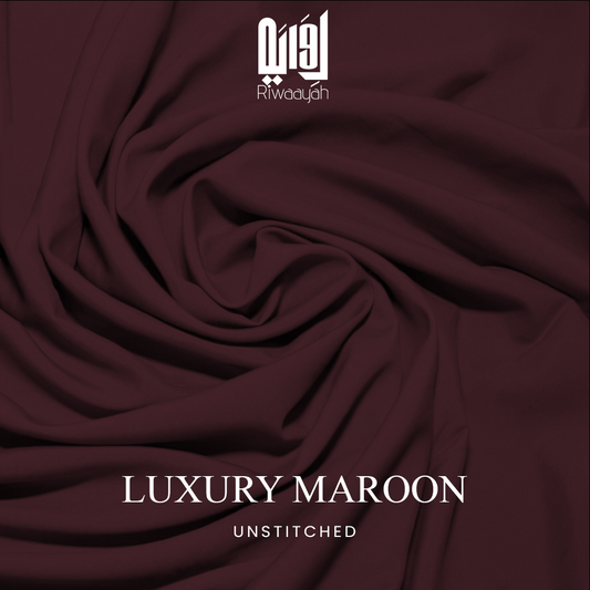 Premium Wash & Wear Boski Finish Fabric – 4 Meter Unstitched (Luxury Maroon)