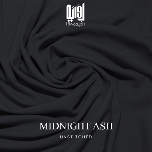 Premium Wash & Wear Boski Finish Fabric – 4 Meter Unstitched (Midnight Ash)