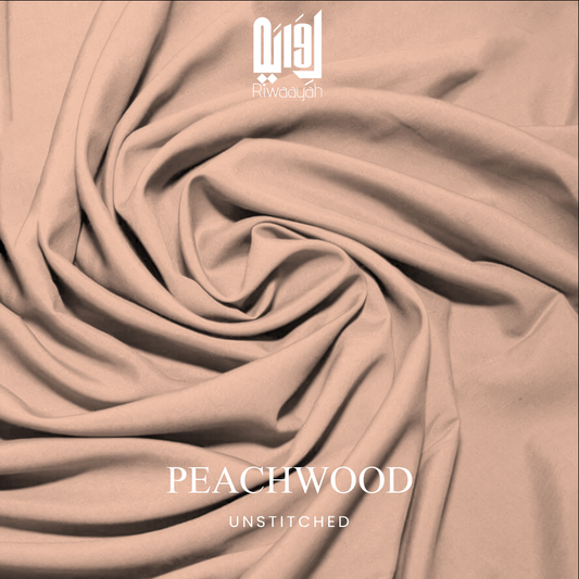 Premium Wash & Wear Boski Finish Fabric – 4 Meter Unstitched (Peachwood)